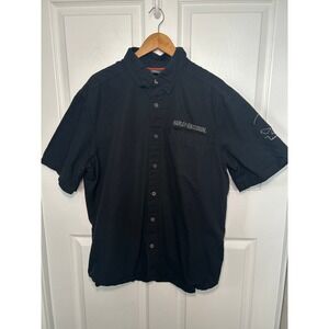 Harley-Davidson Black Casual Button Down Shirt